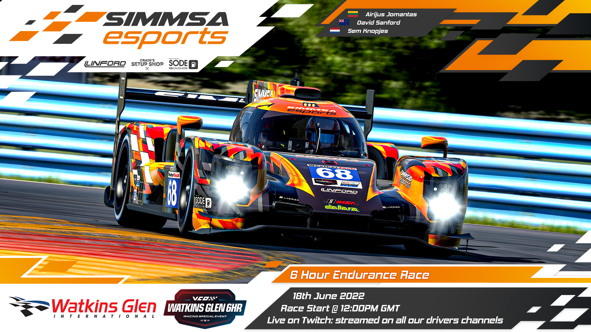 iRacing – Special Events 2022 – Watkins Glen 6H – SIMMSA | SIMulation ...